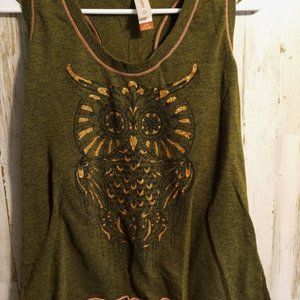 Glitter Owl Tank